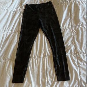 Black Camo Print Workout Leggings